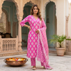 Meher Pink Bloom Set with Dupatta