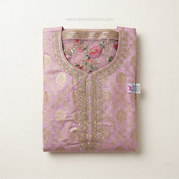 Zariya Blush Suit Set with Dupatta