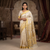 Royal Ivory Peacock Zari Saree