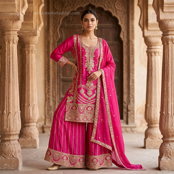 Rangmahal Ethnic Suit Set with Dupatta