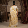 Royal Ivory Peacock Zari Saree