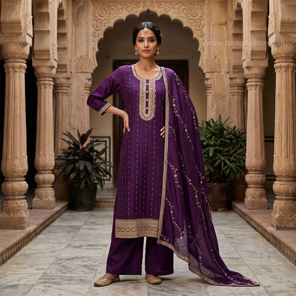 Ruhani Royal Suit Set with Dupatta