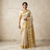 Ivory Gold Heritage Silk Saree