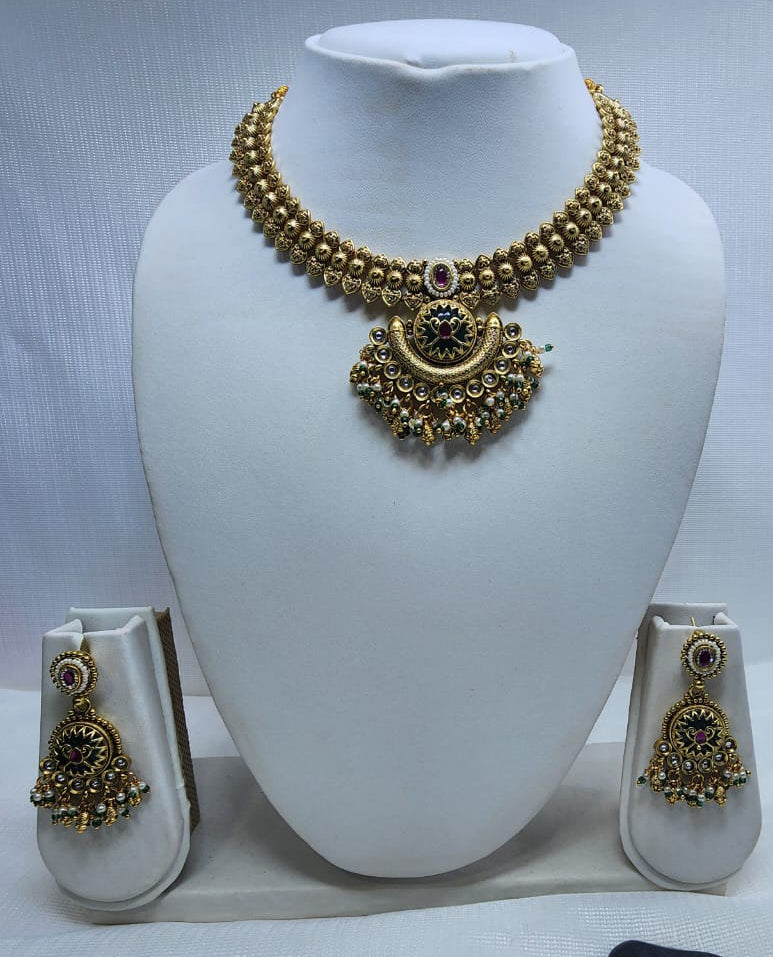 ANTIC RAJWADI ROYAL NECKLACE