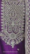 Royal Amethyst Embroidered Suit Set