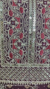 wine maroon Anarkali suit set